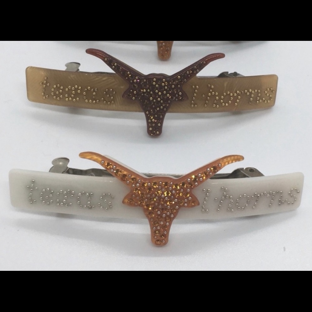 NWOT Texas Longhorn barrettes